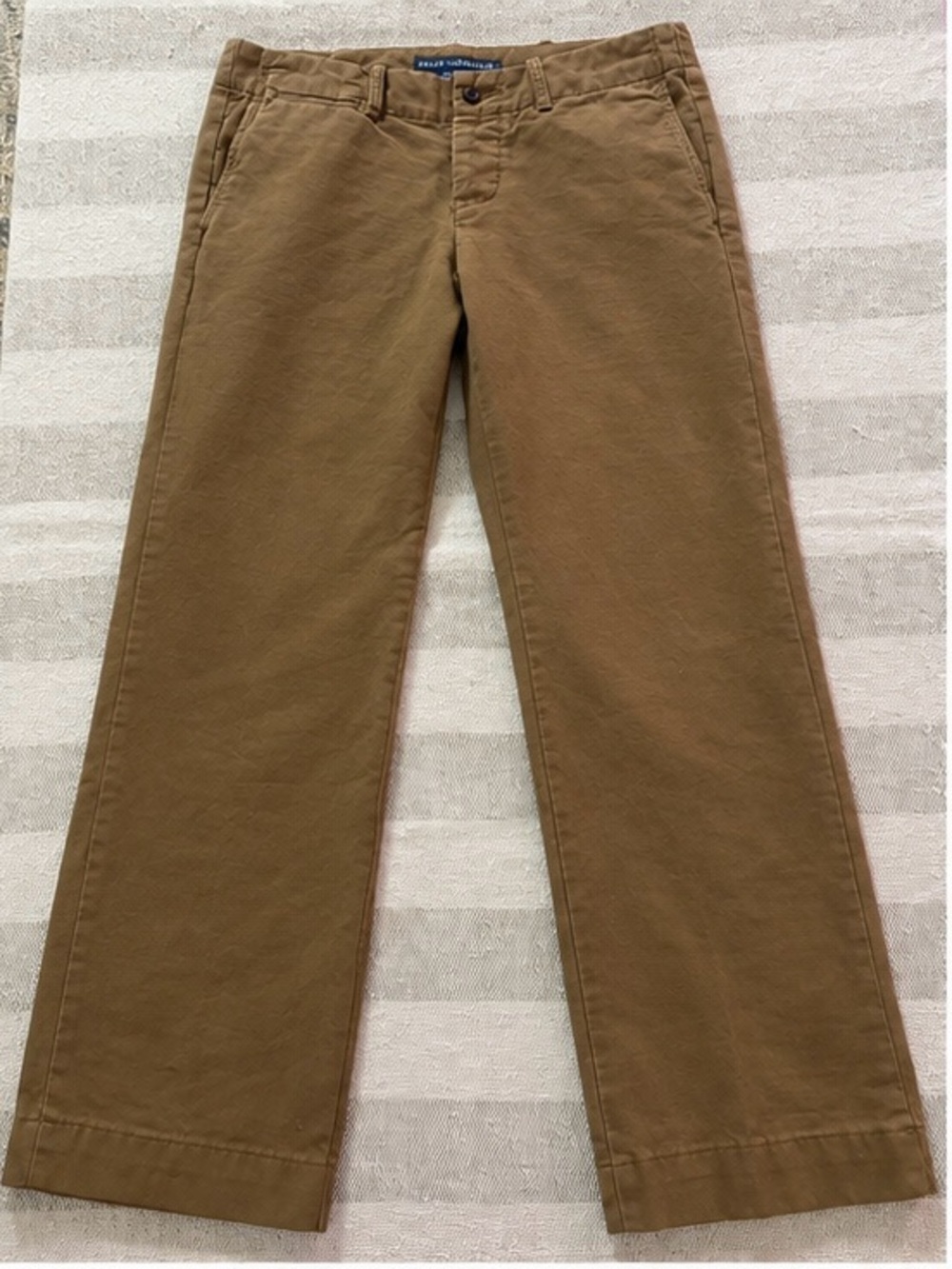 Ralph Lauren Brown Cotton Chino Pants Size 6 Straight Leg Preppy